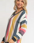 e Luna Wide V-Neck Sweatshirt