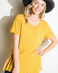 e Luna Polka Dot Tunic Top