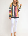 e Luna Wide V-Neck Sweatshirt