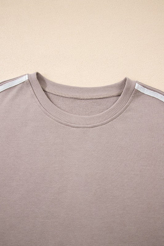 Varsity Stripe Crewneck Pullover and Sweatpants Set