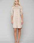 Taylor Tencel Shirt Tunic Dress