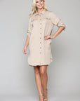 Taylor Tencel Shirt Tunic Dress