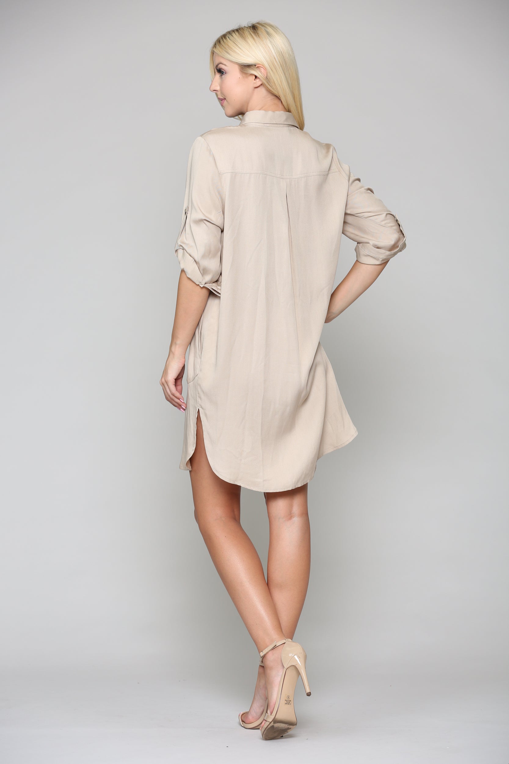 Taylor Tencel Shirt Tunic Dress