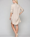 Taylor Tencel Shirt Tunic Dress