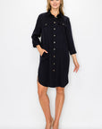 Taylor Tencel Shirt Tunic Dress