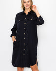 Taylor Tencel Shirt Tunic Dress