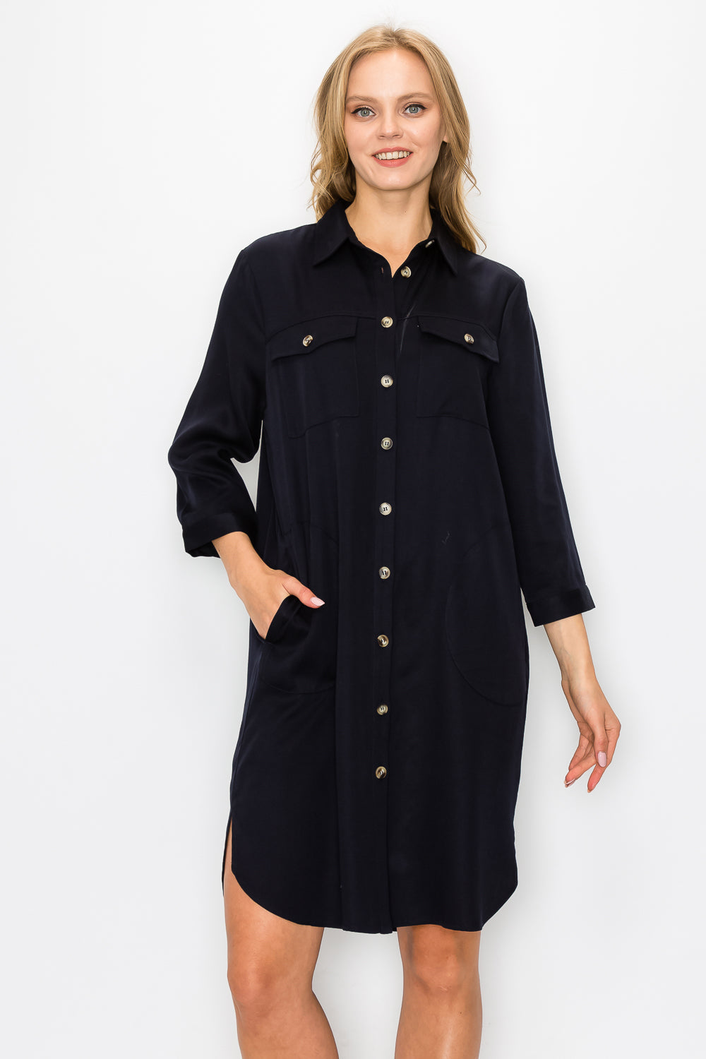 Taylor Tencel Shirt Tunic Dress