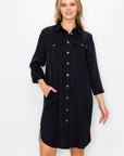 Taylor Tencel Shirt Tunic Dress