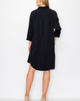 Taylor Tencel Shirt Tunic Dress