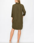 Taylor Tencel Shirt Tunic Dress