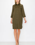 Taylor Tencel Shirt Tunic Dress