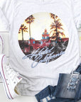 Retro Eagles Hotel California Graphic Tee PLUS