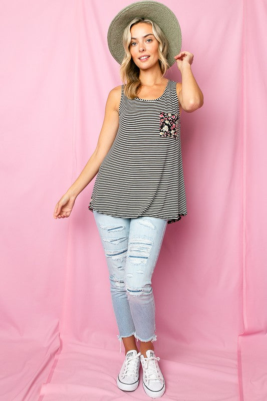 e Luna PLUS Mixed Tank Top