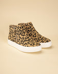 Route-S High Top Leopard Sneakers