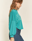 Jade By Jane Terry Batwing Sleeve Top TEXAS