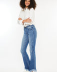 Kancan High Rise Frayed Hem Jeans