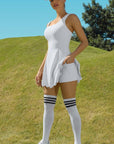 Women's Workout Golf Tennis Dress with Shorts Pocket