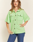 Jade By Jane Smile Face Back Shirt