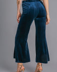 Umgee High Rise Elastic Waist Flare Pants