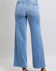 Judy Blue Full Size Wide Leg Jeans with Pockets