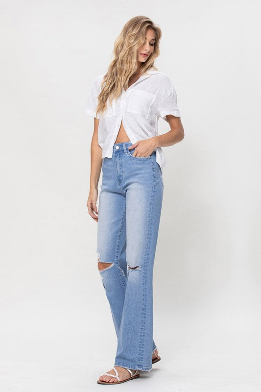 Flying Monkey High Rise Vintage Flare Jeans - Online Only