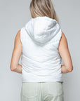 Snobbish Zip Up Quilted Hooded Vest