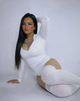 Lace-Trimmed Over-the-Knee Socks