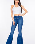 American Bazi High Waist Pull On Flare Jeans