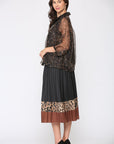 Wenda Chiffon Animal Print Top