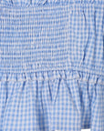 Lilou Blue Gingham Tank Top