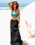 Black Shipwrecked Maxi Skirt