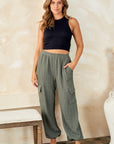 Hailey & Co Textured Rib Cargo Pants