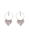 Bohemian Tassel Hoop Earrings