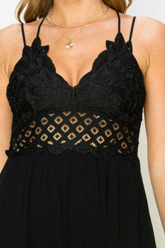 HYFVE In Love Bustier Lace Maxi Dress