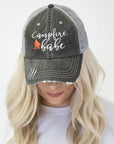 Campfire Babe Embroidered Trucker Hat