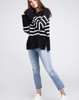 BiBi Ribbed Hem Stripe Sweater