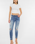 Mid Rise Ankle Skinny - Online Only