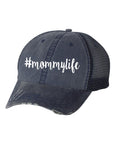 hashtag mommylife embroidered trucker hat