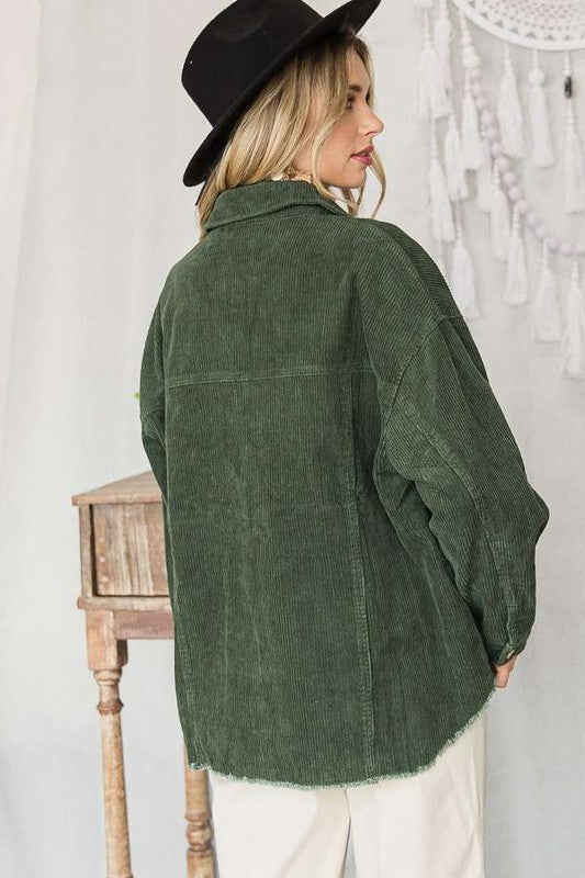 Jade By Jane Ribbed Velvet Jacket PLUS