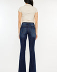 Kancan Full Size Mid Rise Slim Flare Jeans