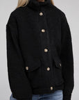 Cozy Sherpa Button-Front Jacket