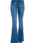 O2 Denim Mid Rise Flare Bell Bottom Jean