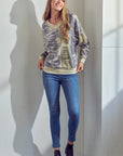 e Luna PLUS Tie Dye Print Sweatshirt