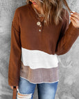 Women Buttoned Knitted Long Sleeve Sweater