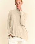 Davi & Dani Turtleneck Long Sleeve Knit Top