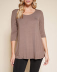 Fabina Bamboo Elbow Tunic Tee