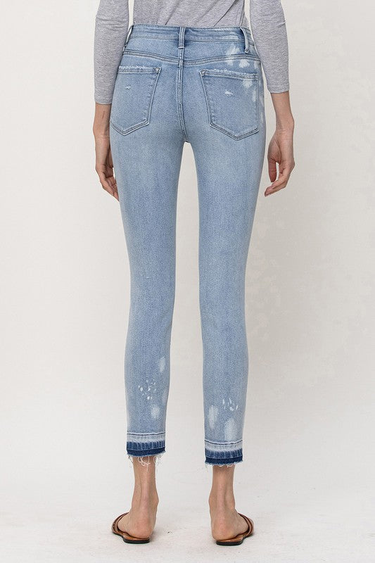 Flying Monkey Mid Rise Crop Skinny Jean  - Online Only