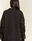 Plus Jade By Jane Studded Fringe Sleeve Top