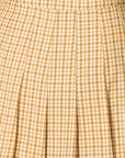 HYFVE Tease Me Plaid Pleated Skater Mini Skirt