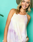 e Luna Tie Dye Thermal Camisole Top